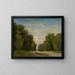 Allée près de Fontainebleau - Georg Eduard Otto Saal — framed artwork on a wall