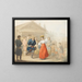 Fête en plein air devant une taverne - Georg Emmanuel Opitz — framed artwork on a wall