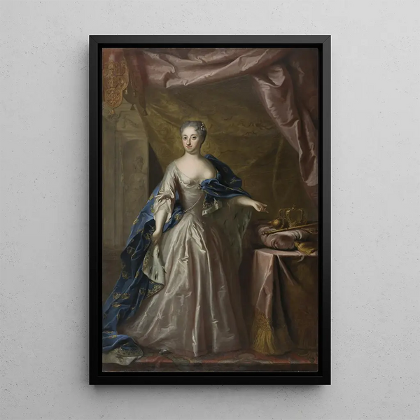 Ulrika Eleonora 1688-1741 - Georg Engelhard Schröder — framed artwork on a wall