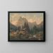 Le Wetterhorn - Georg Engelhardt — framed artwork on a wall