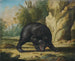 a bear attacked by bees - Georg Ernst Sandner — artwork view