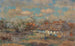 A spring day, village view with vegetable gardens - Georg Flad — artwork view