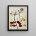 Iris of Spain, morning glory and cherries - Georg Flegel — framed artwork on a wall