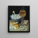 Still life with bread and sweets - Georg Flegel — framed artwork on a wall