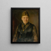 Portrait of a Woman - Georg Fleischmann — framed artwork on a wall