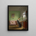 Embroiderer - Georg Friedrich Kersting — framed artwork on a wall