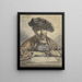 Sketch of Self-Portrait - Georg Friedrich Schmidt — framed artwork on a wall
