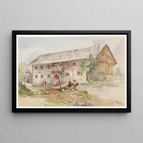 a pattern from the Veldes region - Georg Geyer — framed artwork on a wall