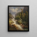 Chute de Stalbach au Grundlsee - Georg Geyer — framed artwork on a wall