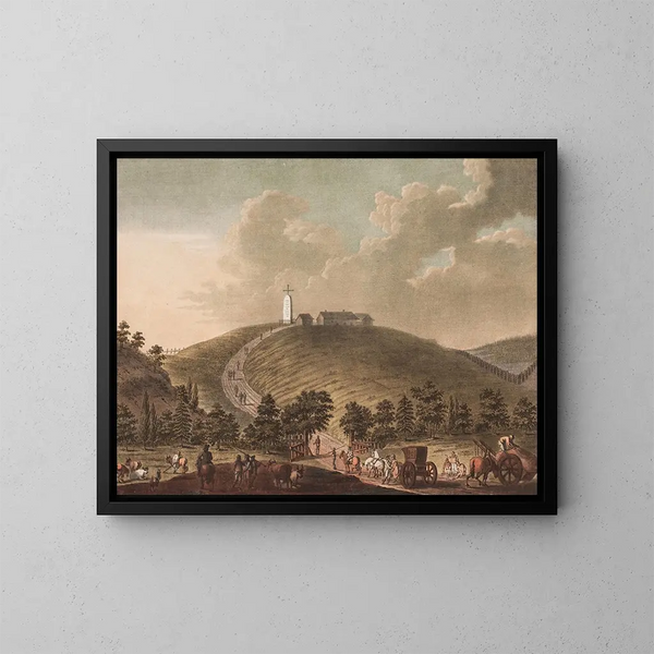 Monument de Strikklestad - Georg Haas — framed artwork on a wall