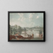 View of the city of Frederikshald - Georg Haas — framed artwork on a wall