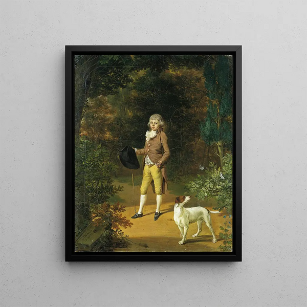 Portrait of Friedrich Adolph Carl von Holzhausen - Georg Karl Urlaub — framed artwork on a wall