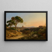 View of Rome with St. Peter's from Villa Doria Pamphili - Georg Kobell — framed artwork on a wall
