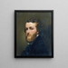 Self-portrait Painting - Georg Koberwein — framed artwork on a wall