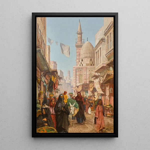 Khan el-Khalili Cairo - Georg Macco — framed artwork on a wall