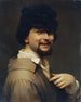 Self-portrait painting - Georg Martin Ignaz Raab — artwork view