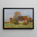 Farm Frisian autumn evening - Georg Meinzolt — framed artwork on a wall