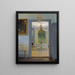 Interior painting with afternoon sun - Georg Nicolai Achen — framed artwork on a wall