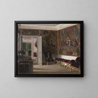 Interior of Gripsholm, from the Queen's Nude Room - Georg Nordensvan — framed artwork on a wall