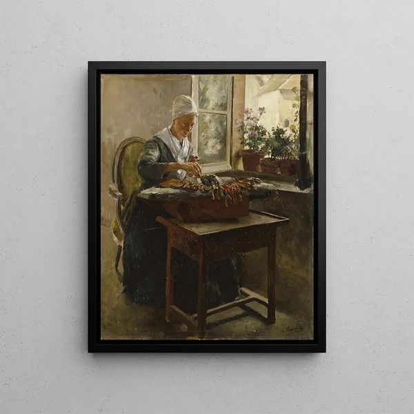 La Dentellière - Georg Pauli — framed artwork on a wall