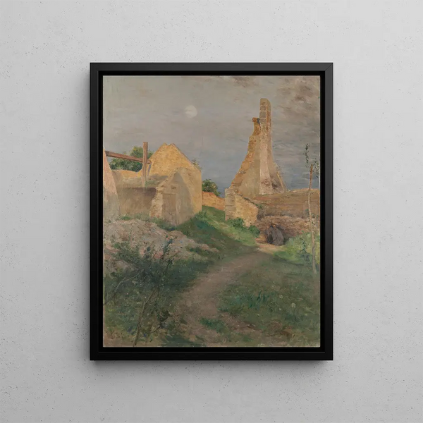 The Ruins - Georg Pauli — framed artwork on a wall