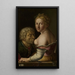 Caritas Romana - Georg Pencz — framed artwork on a wall