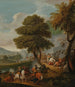 a Cavalry Skirmish - Georg Philipp Rugendas l'Ancien — artwork view