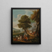 a Cavalry Skirmish - Georg Philipp Rugendas l'Ancien — framed artwork on a wall