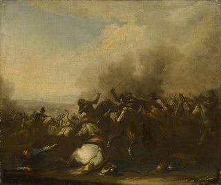 the Augsburg Cavalry Battle - Georg Philipp Rugendas the Elder — artwork view