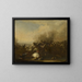the Augsburg Cavalry Battle - Georg Philipp Rugendas the Elder — framed artwork on a wall