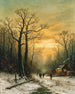 Rencontre sur le chemin du retour en hiver - Georg Schmitz — artwork view