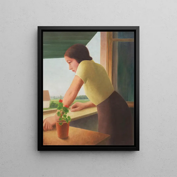 Belvédères Painting - Georg Schrimpf — framed artwork on a wall