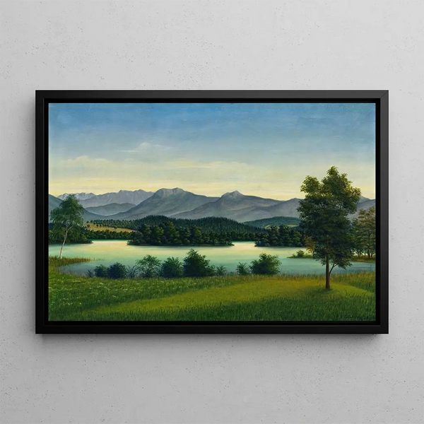 Osterseen Painting - Georg Schrimpf — framed artwork on a wall
