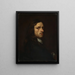 Portrait of a Man - Georg Thomas Hopfer — framed artwork on a wall