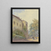 Coin du château avec promeneurs - Georg von Krieg — framed artwork on a wall