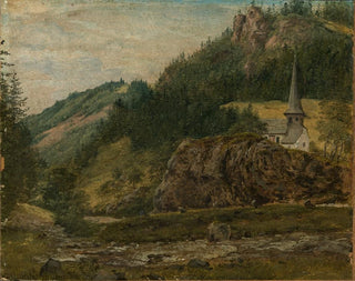The Oswald Chapel at Hllsteig in the Hll Valley by Georg Wilhelm Issel — artwork view