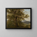 Eichbaum dans le paysage - Georg Wilhelm Issel — framed artwork on a wall