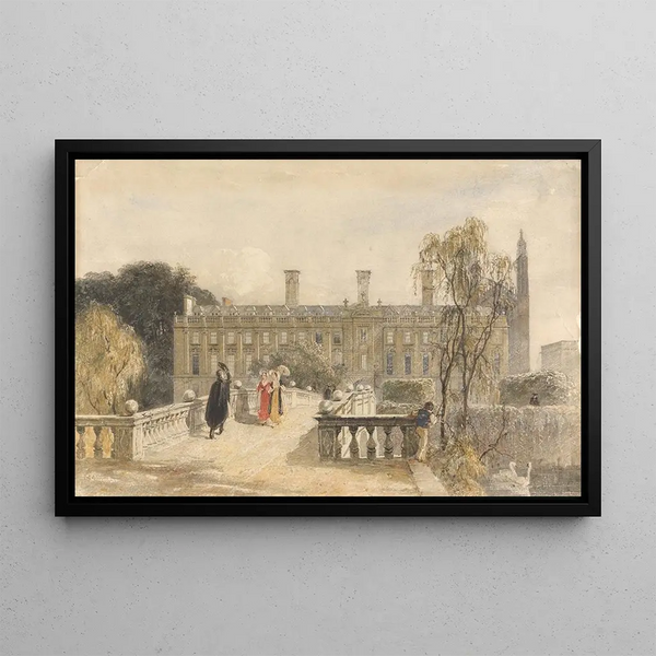 Clare College, Cambridge - George Haydock Dodgson — framed artwork on a wall