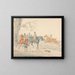 Freeing a Fox Sack - George Alken — framed artwork on a wall