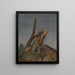 Study of rocks and branches - George Augustus Wallis — framed artwork on a wall