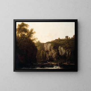 A view near Avoca - George Barret — framed artwork on a wall