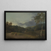 Landscape with Peasants - George Barret — framed artwork on a wall