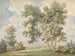 Landscape painting with trees and sheep - George Barret — artwork view