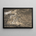 L'éclair, travelers in a storm on a forest road - George Barret — framed artwork on a wall