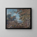 Lumberjack on a rugged path - George Barret — framed artwork on a wall