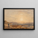 Les Aiguilles depuis Alum Bay, île de Wight, au coucher du soleil - George Barret le Jeune — framed artwork on a wall