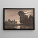 La mare au crépuscule - George Barret le Jeune — framed artwork on a wall