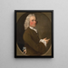An unknown man - George Beare — framed artwork on a wall