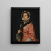 An Unknown Woman Named Peg Woffington - George Beare — framed artwork on a wall