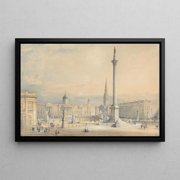 A proposed plan for Trafalgar Square - George Belton Moore — framed artwork on a wall
